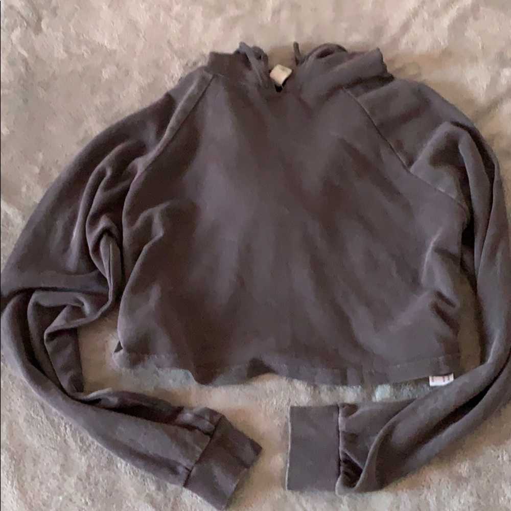Athletic Crop Top Hoodie